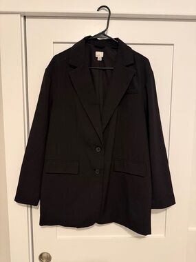 a new day Black Single-Breasted Blazer Jacket